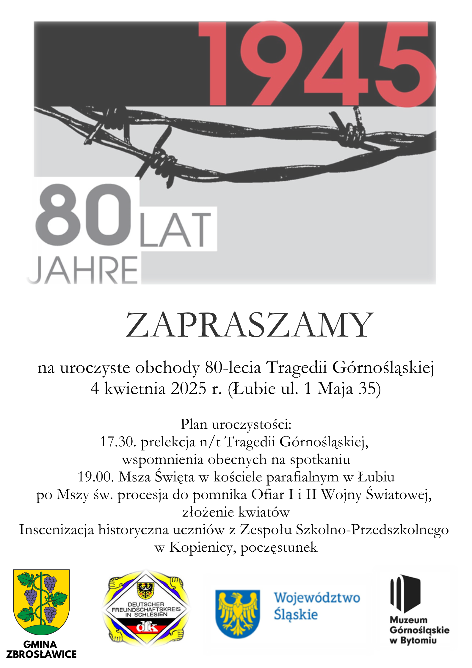 Plan_uroczystości_17-30-_prelekcja_nt_Tragedii_Górnośląskiej,_wspomnienia_obecnych_na_spotkaniu_19-00-_Msza_Święta_w_kościele_parafialnym_w_Łubiu_po_Mszy_św-_procesja_do_pomnika_Ofiar_I_i_II_Wojny