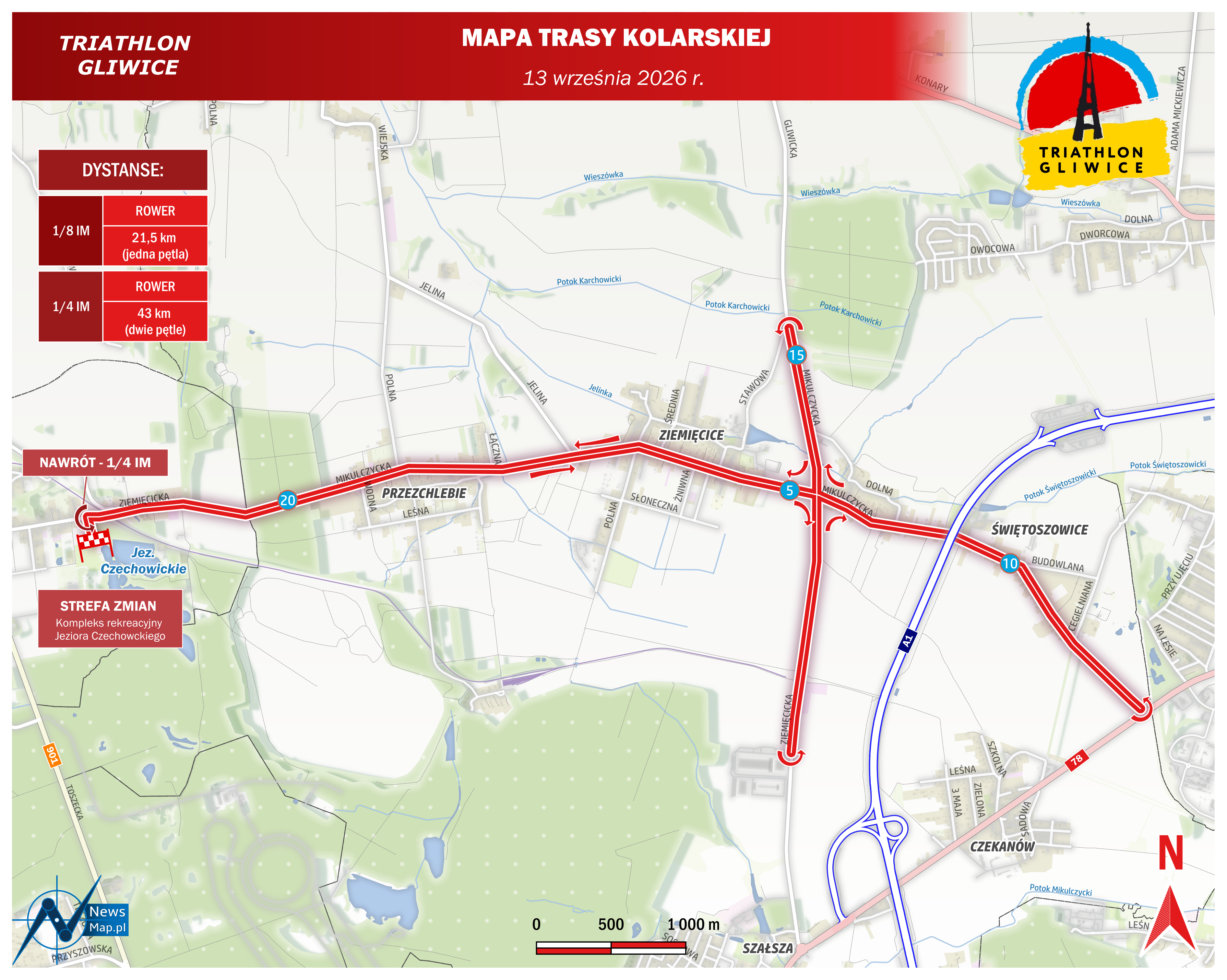 Triathlon Gliwice 2026 - kolarstwo