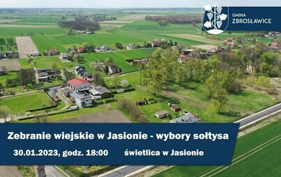 Zdjęcie do Zebranie wiejskie w Jasionie - wybory sołtysa 