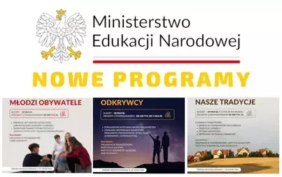 Zdjęcie do Młodzi obywatele, Odkrywcy, Nasze tradycje &ndash; trzy nowe programy Ministerstwa Edukacji Narodowej