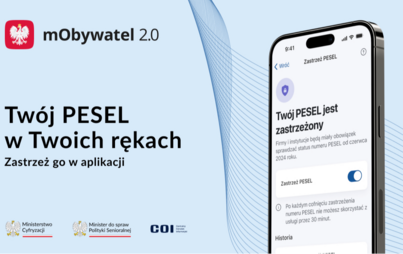 Zdjęcie do Zastrzeż PESEL i chroń swoje dane w mObywatelu 2.0