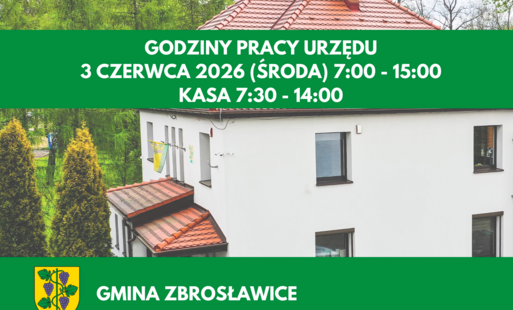 Zdjęcie do Uwaga, skr&oacute;cony czas pracy Urzędu w środę, 3 czerwca!