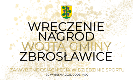 Zdjęcie do Wręczenie Nagr&oacute;d W&oacute;jta Gminy Zbrosławice w dziedzinie sportu - zapraszamy 30 września do CUP!