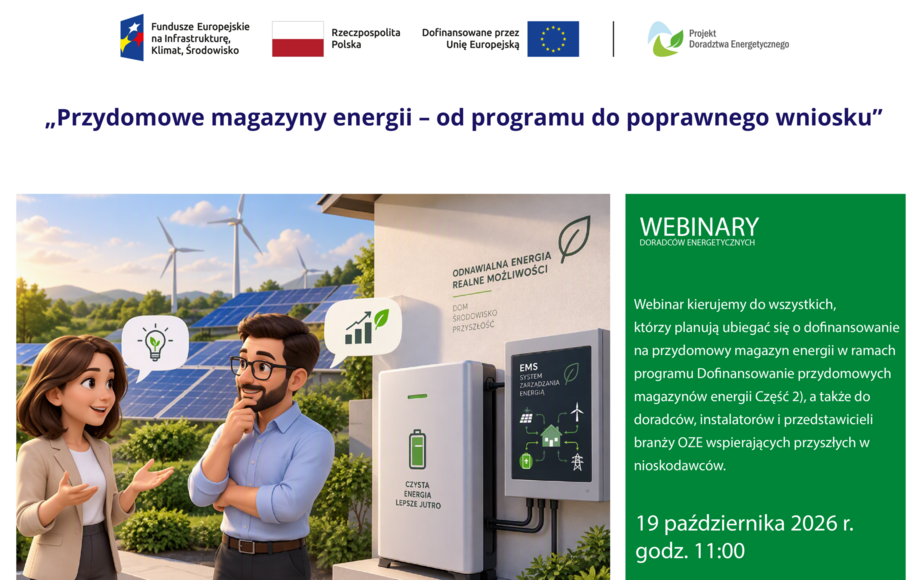 Webinar Narodowego Funduszu Ochrony Środowiska i Gospodarki Wodnej
